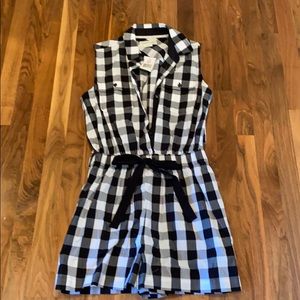 NWT Kate Spade Broome Street Gingham Romper